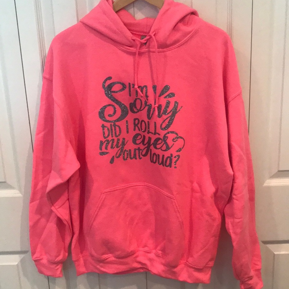 NWOT Gildan Novelty Hoodie Sweatshirt Sz L